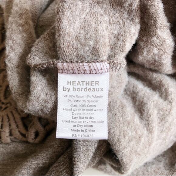 Heather By Bordeaux Super Soft Sweatshirt Size Small - Picture 10 of 10